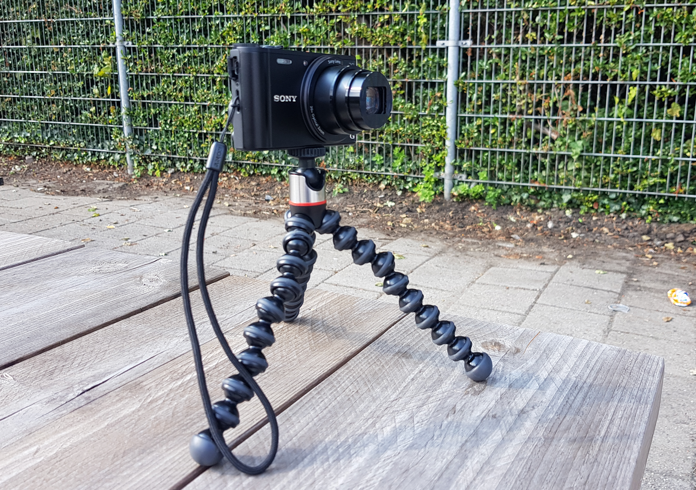 Camera op statief